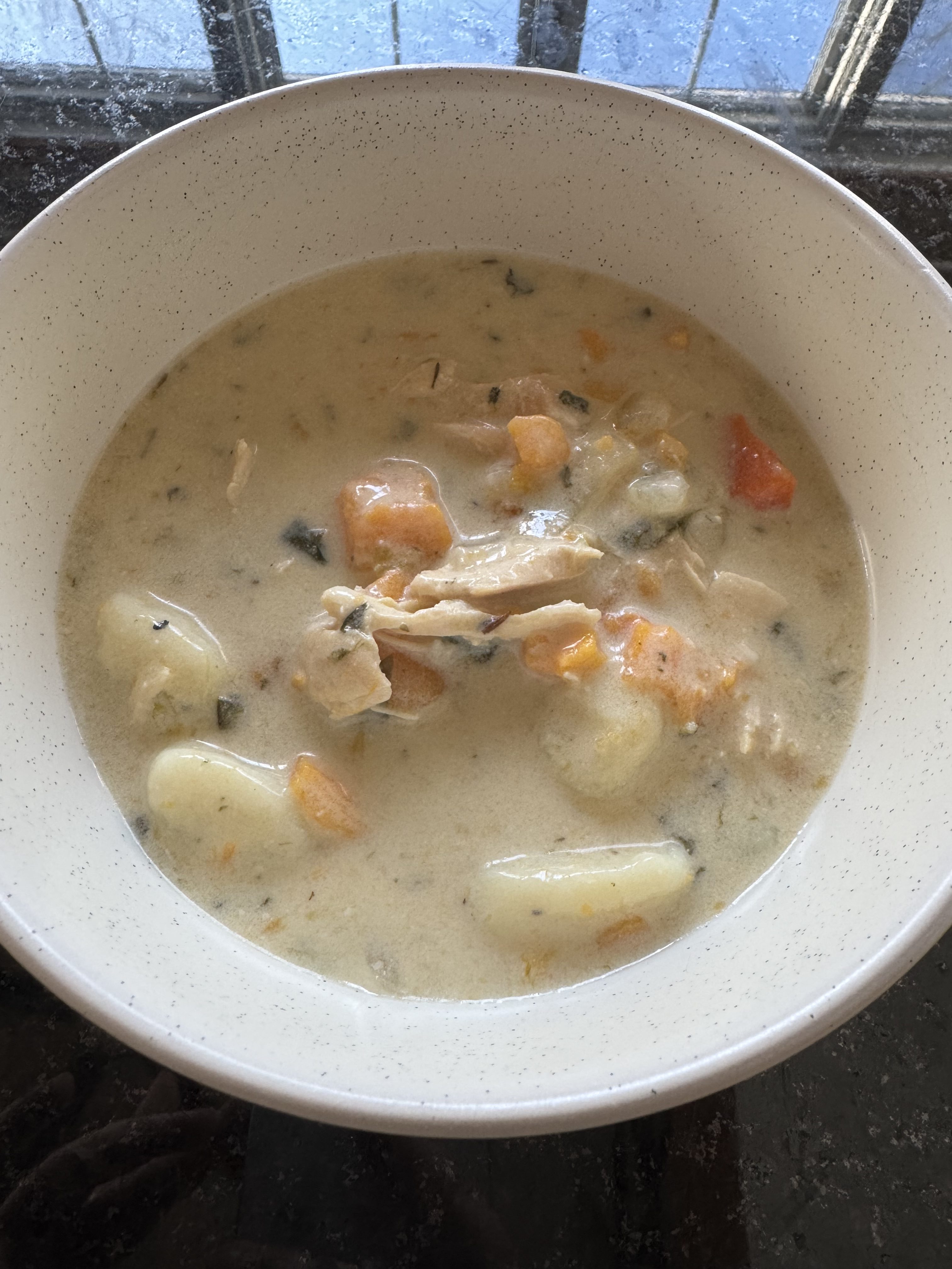 Dairy-Free Chicken & Gnocchi Soup (With Sweet Potato)